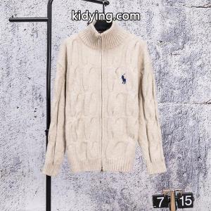 秋冬定番 ベージュ ニット カーディガン 立ち襟 上品 Polo Ralph Lauren ポロ ラルフローレン コピーkidying2655vm4z