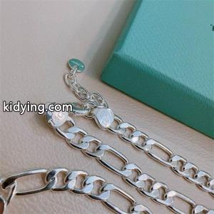 コピーブランド tiffany&Co ティファニー コピーブランド コピー 立体バランス 洗練構成 ダブル チェーン ネックレスkidying26O9LDSD