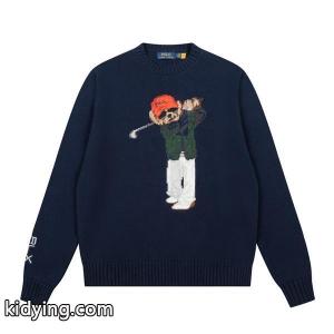 Polo Ralph Lauren  ポロ ラルフローレン コピー 遊び心刺繍 ベアモチーフ 存在感 ニットkidying268PzquC