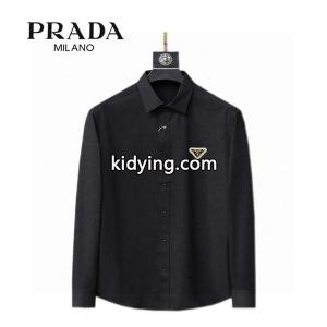 prada コピー プラダ コピー コピー モード感 ワンポイント 洗練 ロングスリーブ シャツkidying26fuaiWf
