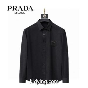 prada スーパーコピー プラダ スーパーコピー コピー 2026新作 定番人気 洗練デザイン ミニマル ロゴ シャツkidying264Pvq8r