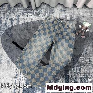 ジーンズ チェック柄 デニムパンツ 春秋 人気 トレンド LOUIS vuitton スーパーコピー ルイヴィトン スーパーコピー コピーkidying269PH1Xv
