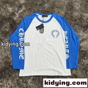 CHROME hearts コピー クロムハーツ コピー コピー 長袖Tシャツ 春秋 ラグラン 配色アクセント 軽快 ストリートkidying261juayi