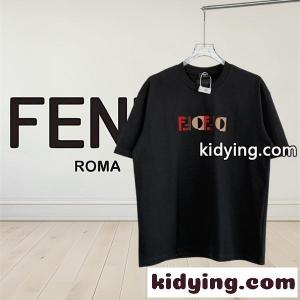 fendi コピー コピー フェンディ コピー 半袖Tシャツ プリント クルーネック ベーシック人気モデルkidying26KTvSDi