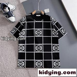 半袖Tシャツ チェック グラフィックプリント トレンド新作 loewe コピー ロエベ コピー コピーkidying26yWLTfu