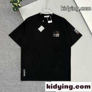 loewe コピー ロエベ コピー コピー 半袖Tシャツ 刺繍 クルーネック ミニマル 2026新作kidying26L1fiSz