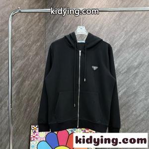 争奪人気 上質ミニマル 快適フーディー prada コピー プラダ コピー コピー ジップパーカーkidying261vmCuu