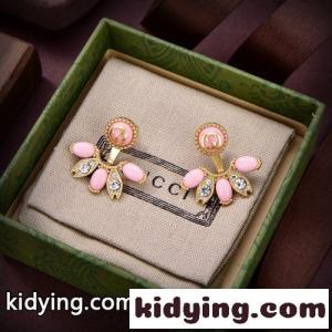 グッチ コピー イヤリング 偽物 レディース ダブルG ロゴ クリスタル ピアスkid26juGTTr