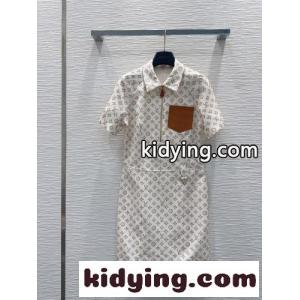 モノグラム ハーフジップ 半袖ドレス ルイ・ヴィトン ワンピース コピーkid26yeSfmC