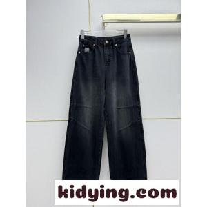 ロエベ コピーブランド ジーンズ コピー お洒落 合わせやすい ワイドデニムパンツ ロングパンツkid26mCKfiy