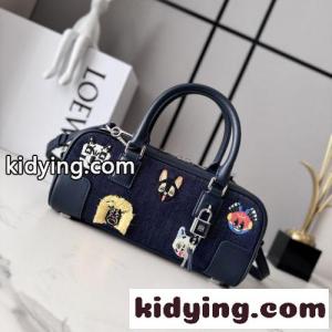 loewe コピーブランド x Louis Wain ロエベ コピーブランド アマソナ23 バッグ スーパーコピー デニムkid26rC8XXf