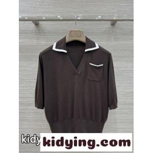 大人カジュアル 配色 シルク混 半袖ニットポロ ラルフローレン ニット 偽物kid269zmaCC