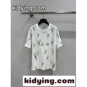 爽やか プリント コット ン半袖Tシャツ クリスチャン・ディオール スーパーコピー Tシャツ コピーkid26iiqGjC