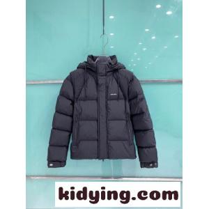 2WAY デタッチャブルスリーブ ダウンブルゾン プラダ ブランド コピー ダウンジャケット 偽物 ブラックkid26L9TX1v