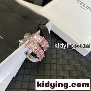 大人可愛い ピンククリスタル フープピアス セリーヌ コピーブランド イヤリング 偽物kid26qGn8fu