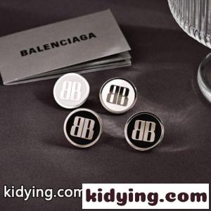 BB エナメルサークル スタッドピアス バレンシアガ ブランド コピー イヤリング 偽物kid261rmS9D