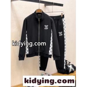 モノグラム トラックスーツ ルイ・ヴィトン セットアップ 偽物 ブラックkid26jGf4ny