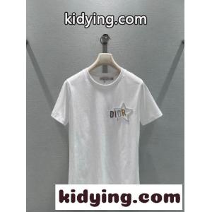 シンプル 洗練された コットン 半袖Tシャツ クリスチャン・ディオール コピーブランド Tシャツ コピー ホワイトkid26S1X5ja