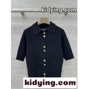 モノグラム ボタン ニットトップ ルイ・ヴィトン ニット コピー ブラックkid265DmSXD