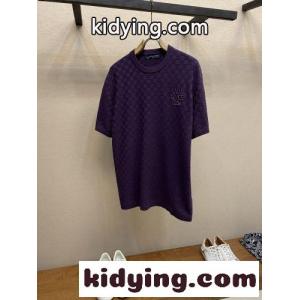 ダミエジャカード ショートスリーブクルーネック ルイ・ヴィトン Tシャツ コピーkid261XXvye