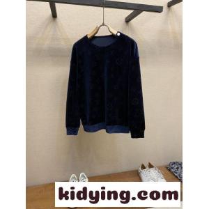 モノグラム ベロア クルーネック スウェット ルイ・ヴィトン Tシャツ コピー ネイビーkid26L9jCeq