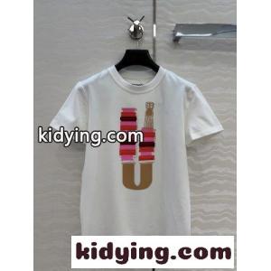 プリント入り コットン 半袖Tシャツ エルメス ブランド コピー Tシャツ スーパーコピー ホワイトkid26qmWj0b