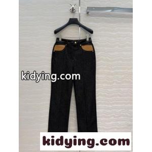 レザーアクセント ジーンズ ルイ・ヴィトン パンツ コピー デニムパンツkid26W5Lj4j