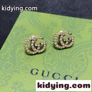 人気 洗練された gucci コピー グッチ コピー ダブルG ラインストーン ピアス 偽物kid260LLX1j