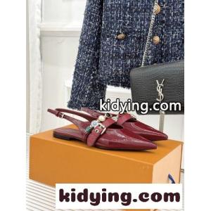 上品 高級感 LV バイブ バレリーナ  ルイ・ヴィトン パンプス コピー ボルドーkid26ruy0nm