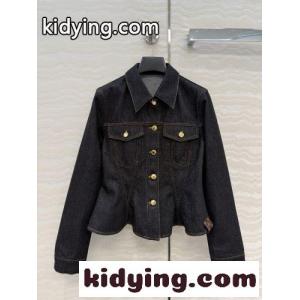 フルーテッド デニムジャケット ルイ・ヴィトン ジャケット コピー ブルゾンkid26rSLH9D
