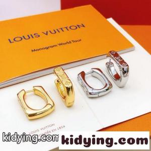 シンプル 上品 LV モノグラム フープピアス ルイ・ヴィトン イヤリング 偽物kid26mCuW1n