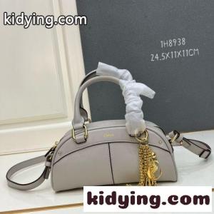 CHLOÉスモールボウリングバッグ クロエ バッグ スーパーコピー グレーkid26OD4j8b