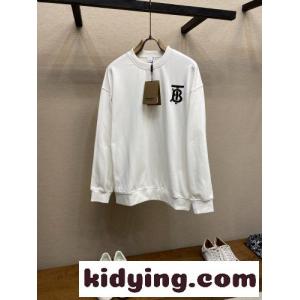 カジュアル TBロゴ コットン スウェットシャツ バーバリー コピーブランド Tシャツ 偽物 ホワイトkid26z451PD