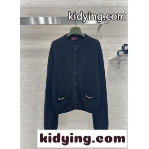 ホースビット クルーネック カーディガン グッチ コピー ニット コピー ウール ブラックkid26Diiqeq