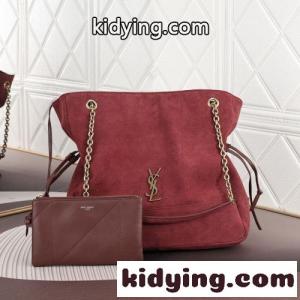 イヴ・サンローラン コピーブランド バッグ コピー YSL ジェイミー ショッピング スエード レッドkid26T1rOjm