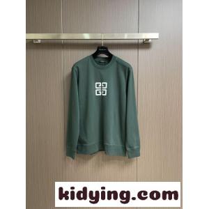 givenchy スーパーコピー 4Gロゴ コットン スウェットシャツ ジバンシィ スーパーコピー Tシャツ 偽物 グリーンkid26OTnqCi