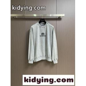 おしゃれ ロゴ入り コットン スウェットシャツ バレンシアガ スーパーコピー Tシャツ 偽物 グレーkid26yeKbWb