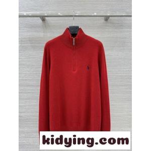 ウール＆カシミヤ ハーフジップ プルオーバー ラルフローレン セーター 偽物 レッドkid26baaSrq