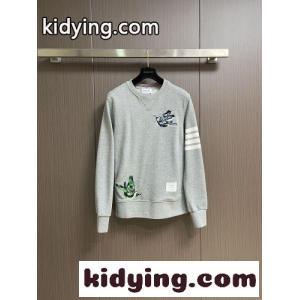 バード刺繍 コットン クルーネック スウェットシャツ トムブラウン コピーブランド Tシャツ 偽物kid26WHryCi