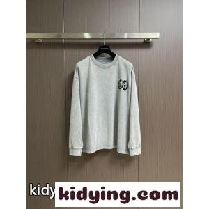 ウォッシュ加工 ロゴ ロングスリーブTシャツ バレンシアガ コピーブランド Tシャツ 偽物 グレーkid26CaaaSD