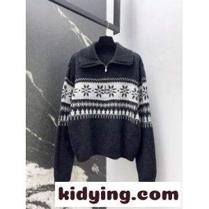 フェアアイル柄 ハーフジップ ニット ラルフローレン セーター 偽物 ダークグレーkid26WDGjWj