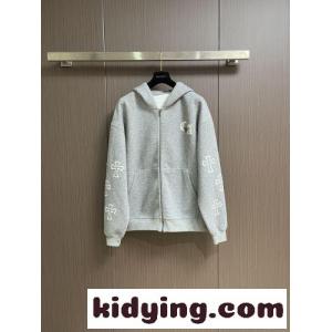 カジュアル ストリート ジップアップパーカー クロムハーツ コピーブランド パーカー 偽物 グレーkid26j8HT9f