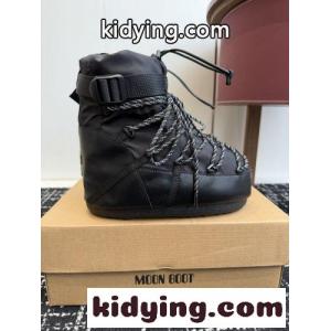 moncler コピー × MOON BOOT スノーブーツ モンクレール コピー ブーツ スーパーコピー ブラックkid26ymuuSr