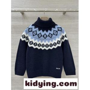 ウール＆カシミヤ ノルディック タートルネック ニット プラダ ブランド コピー セーター 偽物kid26LD0nae