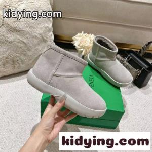 スナップ ミニ アンクルブーツ ボッテガ・ヴェネタ ブーツ コピー グレーkid26WDOLHD