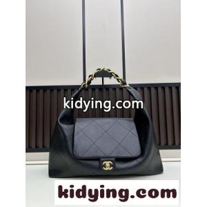 chanel ブランド コピー◆25K マキシホーボーバッグ シャネル ブランド コピー バッグ コピー ブラックkid269neODu