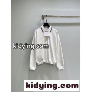 アレキサンダーワング Tシャツ コピー 上品 洗練された コットン 長袖 ポロシャツ ホワイトkid26S5rG9j