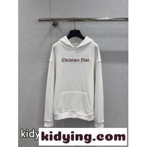 カジュアル ロゴ入り プルオーバーパーカー クリスチャン・ディオール スーパーコピー パーカー 偽物 ホワイトkid26GDKTLD