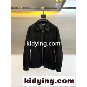 上品 洗練された スエード ブルゾン エルメネジルド・ゼニア ジャケット 偽物 ブラックkid268r8r4v