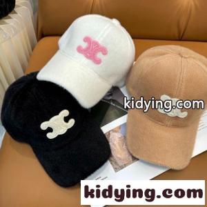 秋冬 ふわふわ トリオンフ 帽子 セリーヌ コピー キャップ 偽物 ベースボールキャップkid26iuiGLj